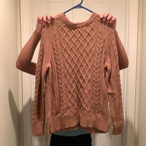 Never worn thick brown long sleeve sweater
